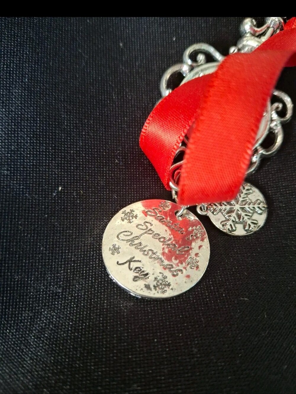Magic Key Ornament Tag with Red Ribbon - Picture 4 of 5